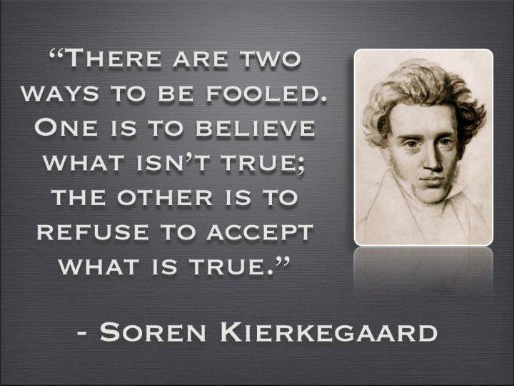 Soren Kirkegaard on beliefs.